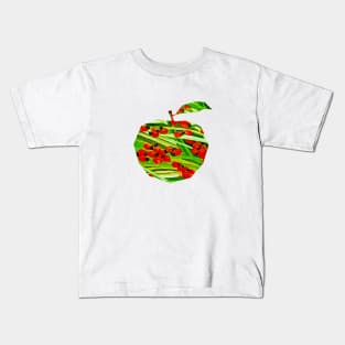 Ladybird Apple repeat pattern Kids T-Shirt